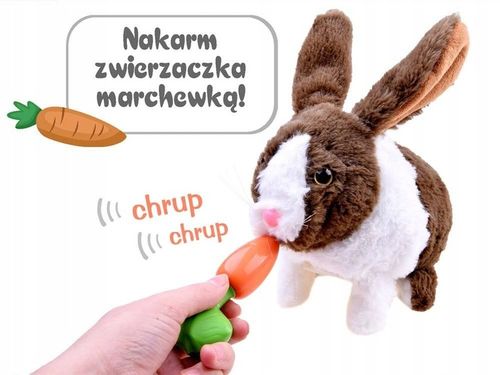 Interaktywny zwierzaczek chrupaczek Królik ZA2685 na Arena.pl