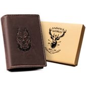 duży, pionowy portfel męski ze skóry naturalnej - always wild