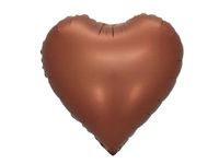 Balon foliowy serce, czekoladowy, 45 cm (18 cali) [balon na hel]