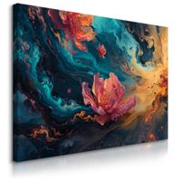 Obraz Do Salonu Kwiaty Abstrakcja Nowoczesny Wzór Glamour 70cm x 50cm