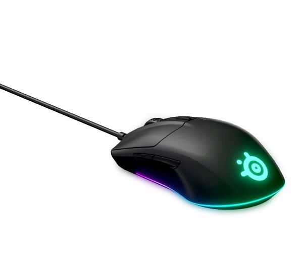 Mysz SteelSeries Rival 3 GAMING RGB USB Przewodowa zdjęcie 7