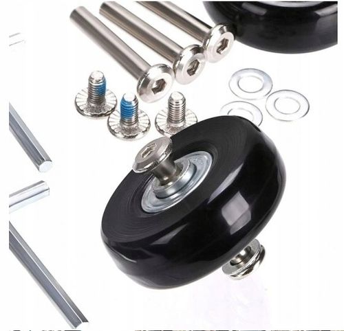 4 SZT ZESTAW KÓŁEK DO WALIZKI CZĘŚCI NAPRAWCZE BAGAŻY WALIZEK TOREB 50*18mm na Arena.pl