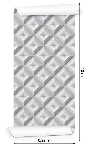 Tapeta Geometryczna Abstrakcja - Efekt 3D na Arena.pl