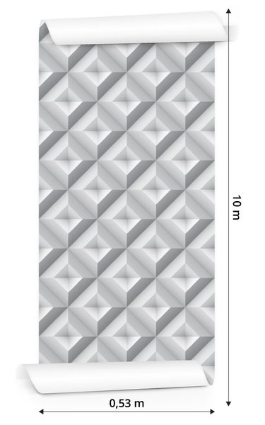 Tapeta Geometryczna Abstrakcja - Efekt 3D zdjęcie 3