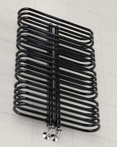 GRZEJNIK ŁAZIENKOWY NEO 720x550 CZARNY POŁYSK zdjęcie 4