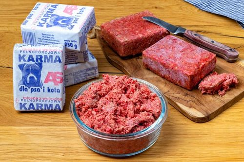 Karma dla Psa Mięso Mrożone Wołowe Bez Kości Surowe Świeże AS 10 kg BARF na Arena.pl