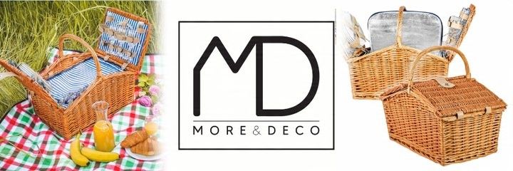 Koszyk piknikowy wiklina termotorba zestaw XXL talerze sztućce dla 4 osób zdjęcie 8