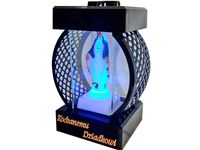 DZIADEK DZIADKOWI ZNICZ LAMPION KOŁO RTN GŁADKI CZARNY+FIGURKA LED