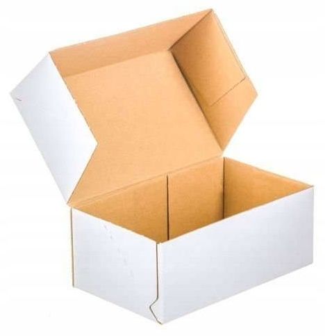 karton fasonowy 250x200x80mm biały-brązowy 3w e 350g/m2 - 100 szt. na Arena.pl