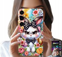 ETUI DO SAMSUNG GALAXY S24 FE - KRÓLIK WIELKANOCNY, ZAJĄC, JAJKA + SZKŁO