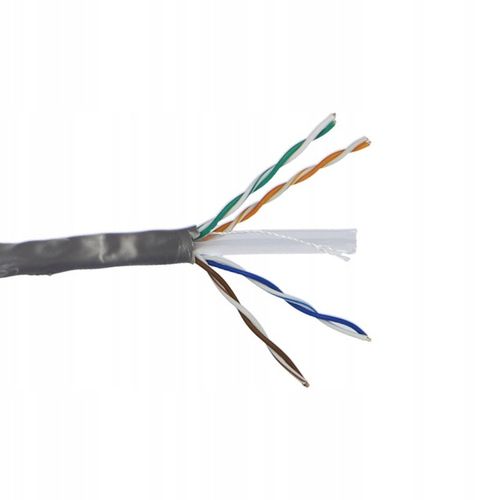 Kabel sieciowy LAN Skrętka komputerowa UTP wewnętrzny CAT 6 CCA HQ 305m na Arena.pl