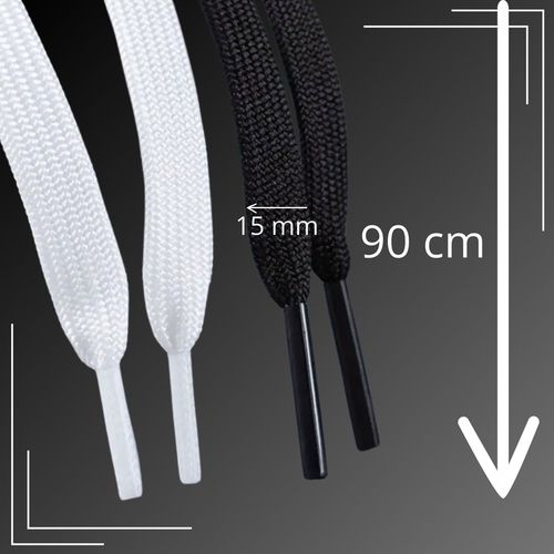 Sznurówki Białe Grube 15mm Sznurowadła Do Butów Szerokie Campusy Knu 90 cm na Arena.pl