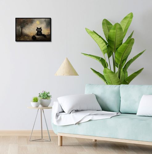 Plakat 45x30cm Czarny Kot na Arena.pl