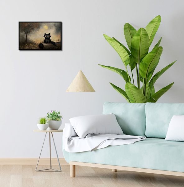 Plakat 45x30cm Czarny Kot zdjęcie 4