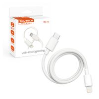 Teltech kabel USB-C - Lightning 2A 12W 1m biały  TCA-02
