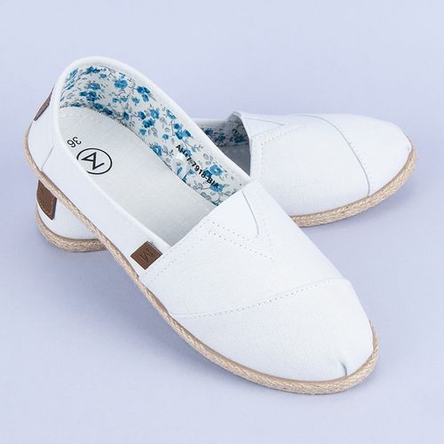 BIAŁE WSUWANE ESPADRYLE Rozmiar - 40 na Arena.pl