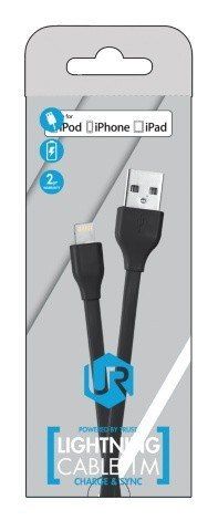 UrbanRevolt Flat Lightning Cable 1m - black na Arena.pl