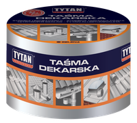 TAŚMA USZCZELNIAJĄCA DEKARSKA 10CM*10MB SREBRNA/ALUMINIOWA - TAS DEK 10 1