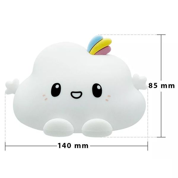 Silikonowa lampka nocna Chmurka led rgb zdjęcie 2