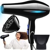 MOCNA SUSZARKA DO WŁOSÓW DUŻA 1200W Z JONIZACJĄ ZIMNY NAWIEW ZDROWE WŁOSY