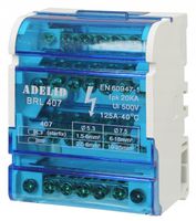 BLOK ROZDZIELCZY MOSTEK ŁĄCZENIOWY LISTWA ZACISKOWA SZYNA ZŁĄCZKA 407