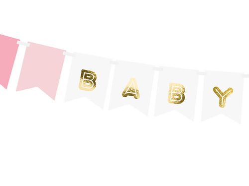 Baner Baby Girl, 15x175 baby shower narodziny dziewczynki dziewczynka na Arena.pl
