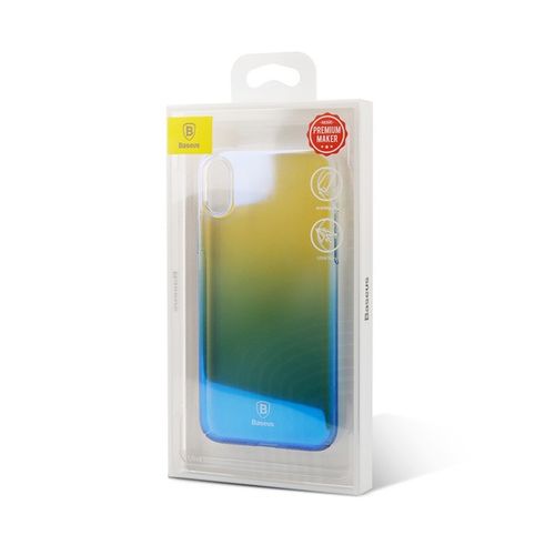 BASEUS GLAZE CASE ETUI IPHONE X / IPHONE XS NIEBIESKI na Arena.pl