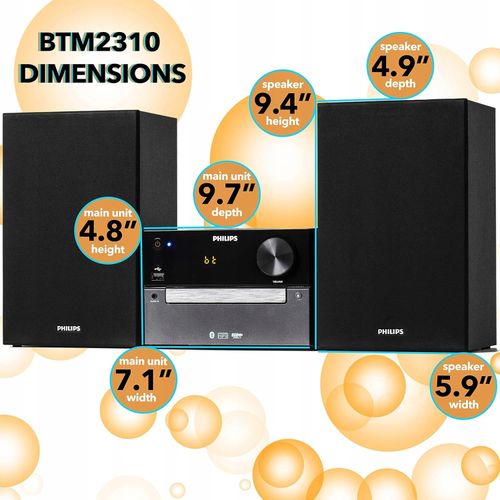 MIKROWIEŻA PHILIPS TAM4505 CD Bluetooth USB FM DAB+ TAM4505/12 60W na Arena.pl