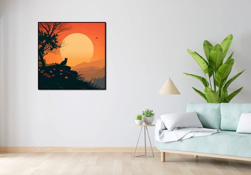 Plakat 90x90cm Kocie Wzgórze na Arena.pl