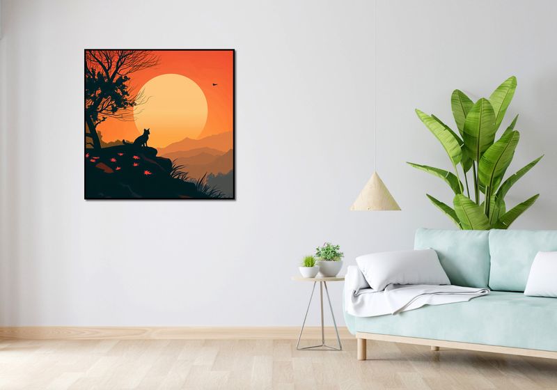 Plakat 90x90cm Kocie Wzgórze zdjęcie 4