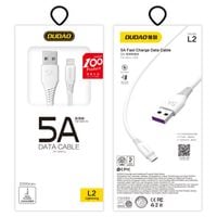 przewód kabel do iphone usb - lightning 5a 2m biały