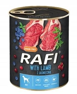 RAFI mokra karma dla psa dorosłego - mix 6 smaków - puszka 24x400g na Arena.pl