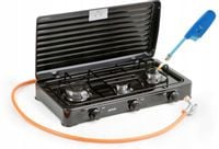 Kuchenka Gazowa 3 Palnikowa Turystyczna + Wąż Reduktor Duża Moc Palników