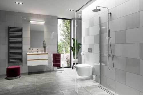 Horos grzejnik łazienkowy 146x50 cm, czarny soft na Arena.pl