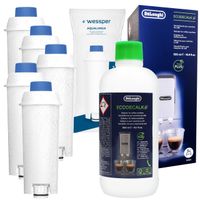 5x filtr do wody do ekspresu Delonghi + odkamieniacz Delonghi do ekspresu