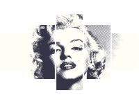 75CM 120 OBRAZ 5 ELEM MARILYN MONROE ŚCIENNY DRUK