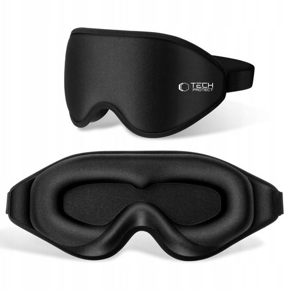 TECH-PROTECT EYESHADE SLEEP MASK MATTE BLACK zdjęcie 2