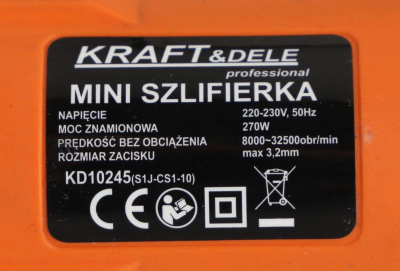 mini szlifierka 270w kd10245 235elem. zdjęcie 11