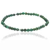 SREBRNA BRANSOLETKA NA ŻYŁCE NATURALNA JADEIT AFRYKAŃSKI KAMIEŃ OBFITOŚCI