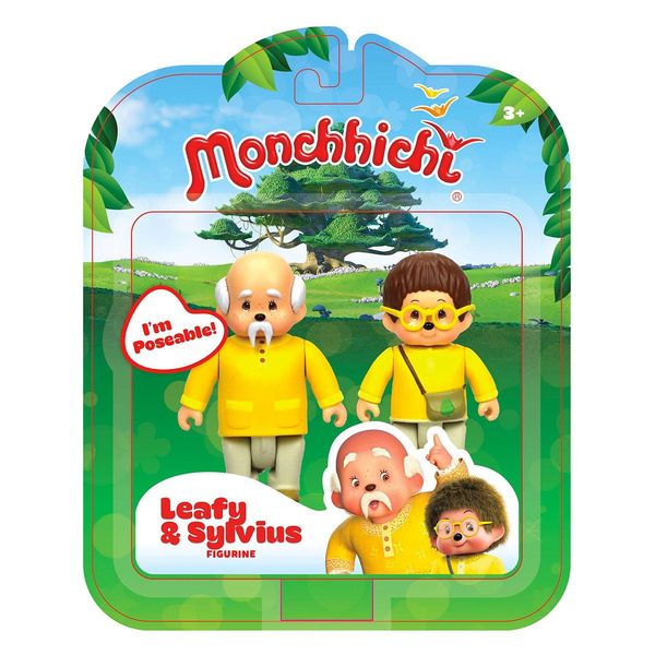 monchhichi feuillu i sylvus figurki 2pak 8cm zdjęcie 1