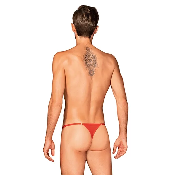 Obsessive - Męskie Czerwone Stringi Obsessiver thong O/S zdjęcie 1