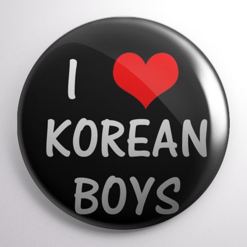 Przypinka I ♥ KOREAN BOYS na Arena.pl