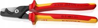 NOŻYCE DO KABLI ZE STOPNIOWANYMI KRAWĘDZIAMI TNĄCYMI 95 18 225 KNIPEX