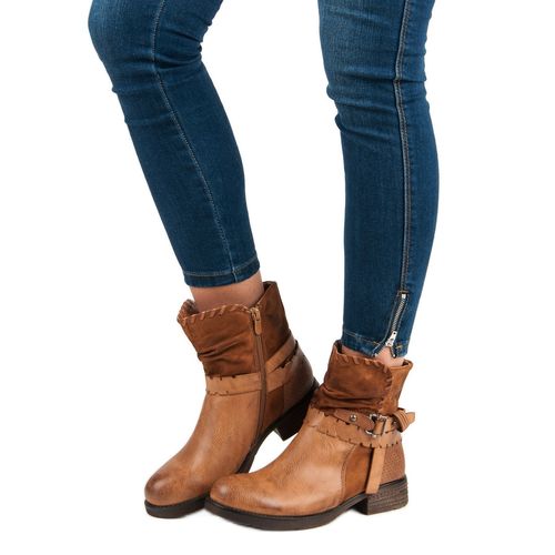 Brązowe botki workery r.41 na Arena.pl