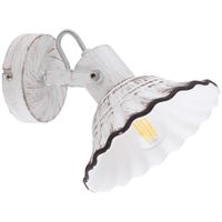 Ścienna LAMPA shabby JOWITA 54050-1 Globo ceramiczna OPRAWA kinkiet vintage