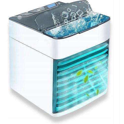 PRZENOŚNY MAŁY KLIMATYZER USB NA WODĘ i LÓD 3W1 KLIMATOR DO DOMU WENTYLATOR na Arena.pl