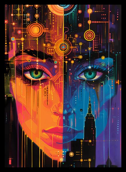 Plakat 25x35cm Cyfrowa Psyche zdjęcie 2