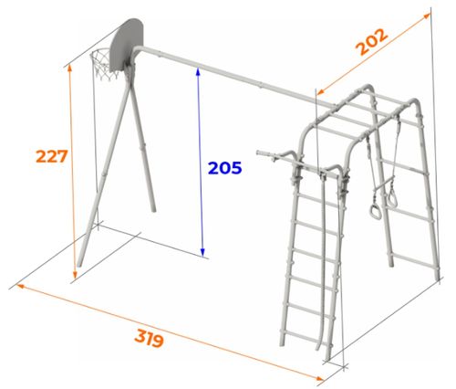 plac zabaw do ogrodu Akrobata leżak huśtawka na Arena.pl