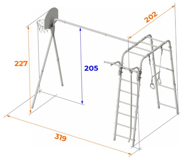 plac zabaw do ogrodu Akrobata leżak huśtawka zdjęcie 2