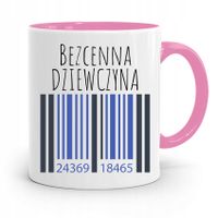 Kubek Różowy Dla Dziewczyny Bezcenna Dziewczyna Z Nadrukiem Ze Zdjęciem